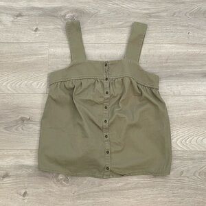 Old Navy Olive Smocked Bust Tank
